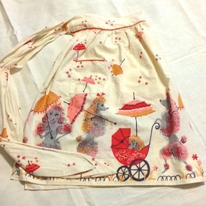 Vintage poodles apron